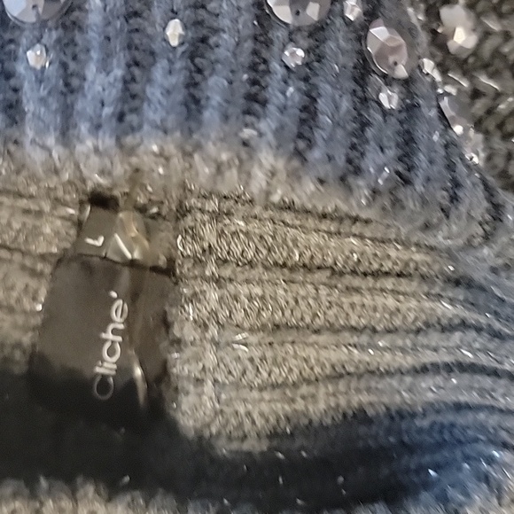 Cliché sweater large. Ex cond.  Heavy. No stains . All beads there. - Picture 3 of 8